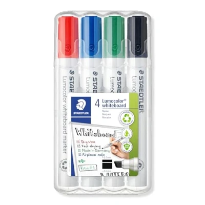 Imagen de Staedtler LumoColor Paquete de 4 rotuladores para pizarra