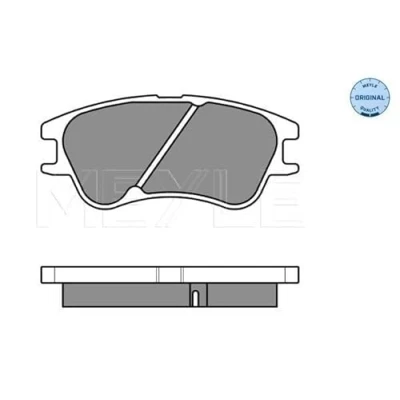Imagen de MEYLE 025 242 7713/W Juego de pastillas freno ORIGINAL Quality Eje delantero con avisador acústico desgaste Chapa antichirridos HYUNDAI: Atos