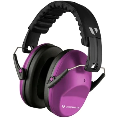Imagen de Vanderfields Auriculares con Protección acústica para niños Violeta Orejeras pasivas auditiva Escuela, Percusión, Autistas, Concierto