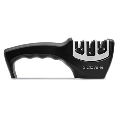 Imagen de 3 Claveles AFILADOR Cuchillos Pasos 3C, Cerámica, Negro, 1.25 picometer