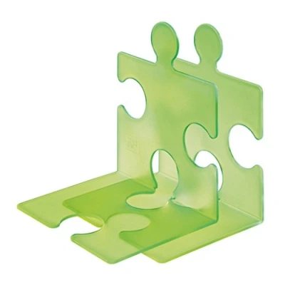 Imagen de HAN Bürogeräte Puzzle (9212 60);Han 9212 60 CD Ständer / Buchstütze im Set zu 2 Stück transluzent grün