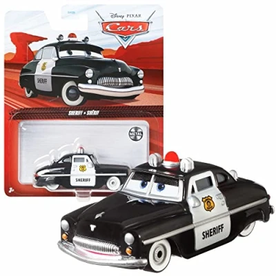 Imagen de Mattel Selección Vehículos Racing Style Disney Cars Die Cast 1:55 Coche, DXV29N 3 Single:Sheriff