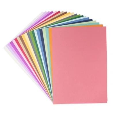 Imagen de Sizzix Cartulina Surfacez 8 1/4&quot; x 11 3/4&quot; 20 Colores apagados 80Sh 665695 Capítulo 2 2022, Multicolor, One Size