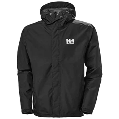 Imagen de Helly Hansen Seven J Jacket Chaqueta Impermeable, Negro, L Hombre