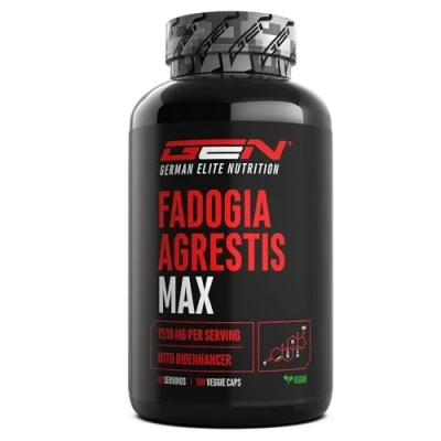 Imagen de Fadogia Agrestis Max 180 cápsulas Dosis extra alta Con 1510 mg por porción diaria Bioenhancer Sin aditivos indeseables Vegano