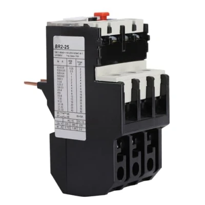 Imagen de Fafeicy Relé de sobrecarga térmica protección motor ajustable eléctrico BR2 25, 180 g(2.5 4A)