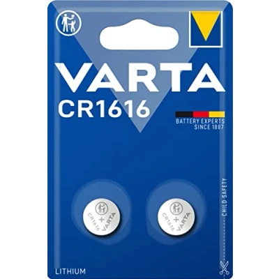 Imagen de VARTA CR 1616 Pack de 2 Pilas (Litio, 3V, 55, mAh)