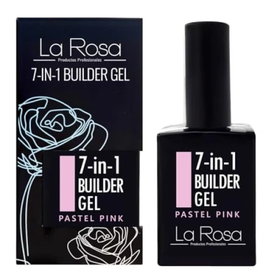 Imagen de LaRosa 7 en 1 BUILDER Gel in a bottle Constructor Uñas botella 15ml PASTEL PINK
