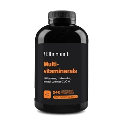 Imagen de Multivitaminas y Minerales, Multivitamínico para 8 Meses Complejo Vitamínico de 29 Activos Esenciales Con todas las Vitaminas Minerales Hombre Mujer Zenement
