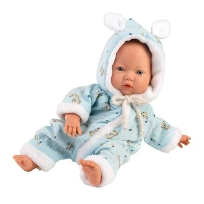 Imagen de Llorens 1063305 Muñeca con Ojos Azules y Cuerpo Suave, Incluye Traje Azul Chupete, 32 cm