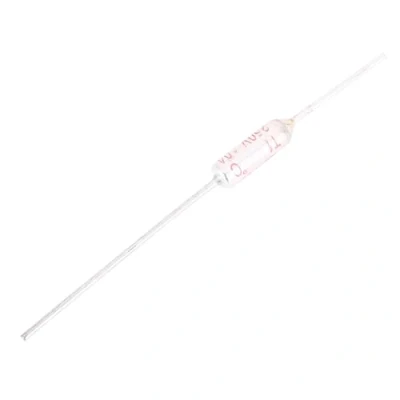 Imagen de Fafeicy 10 piezas TF 216 ℃ Corte de fusible térmico carcasa metálica, 250VAC 10A temperatura, reemplazo ideal para el quemado (216℃)
