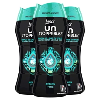 Imagen de Lenor Unstoppables Perfume para ropa en perlas, lote de 3