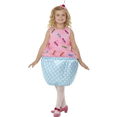 Imagen de Smiffys Disfraz de magdalena, Rosa, Vestido y diadema