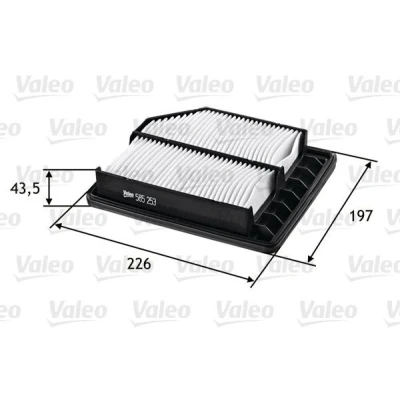 Imagen de VALEO 585253 Filtro de aire 44 197 226 Cartucho filtrante HONDA: CIVIC 8 Hatchback, 8, FR V
