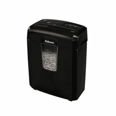 Imagen de Fellowes 8Cd Trituradora de papel, corte en partículas, destruye hasta 8 hojas, destructora papel uso personal, papelera 14L, nivel seguridad DIN P4, con bloqueo seguridad, color negro