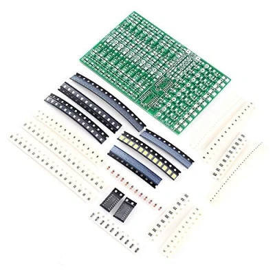 Imagen de Kits de soldadura electrónico DIY, tablero práctica componentes SMD LED DIY Kit Flash Circuito para proyecto