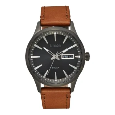 Imagen de NIXON Reloj Analógico para Unisex Adulto de maquinaria Japonesa Cuarzo con Correa en Cuero A1347 131 00