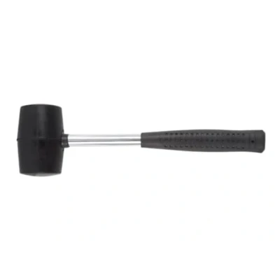 Imagen de Toolland Mallet de goma, 500 g, mango metal, ideal para acampar y colocar pisos