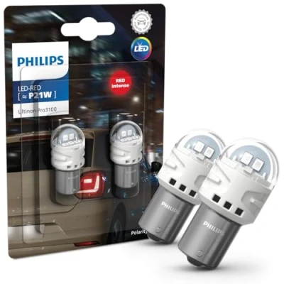 Imagen de Philips Ultinon Pro3100 LED foco de señalización para automóvil (P21W red)