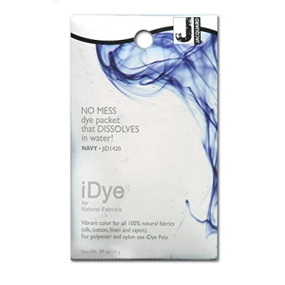Imagen de Jacquard iDye Tinte para textiles con fibras naturales, 14 g, color azul marino