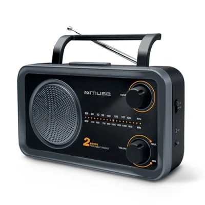 Imagen de M 06DS Radio Analógica Portátil, FM,MW, Giratorio, Color Negro