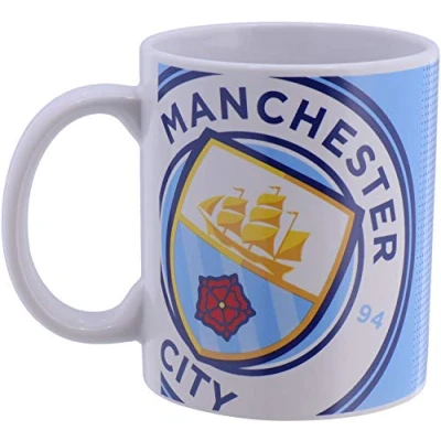 Imagen de MANCHESTER City F.C. Forever Collectibles Ltd Man Taza en caja de 325 ml, color azul cielo