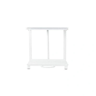 Imagen de Jantex L548 Soporte para bolsas de basura con pedal, color blanco