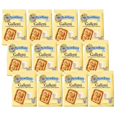 Imagen de MULINO BIANCO Galletti Galletas crujientes con azúcar 350g (Galletti, x12)