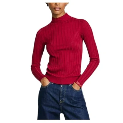 Imagen de Pepe Jeans Izabel Turtleneck Prendas de Punto, Rojo (Burnt Red), L para Mujer