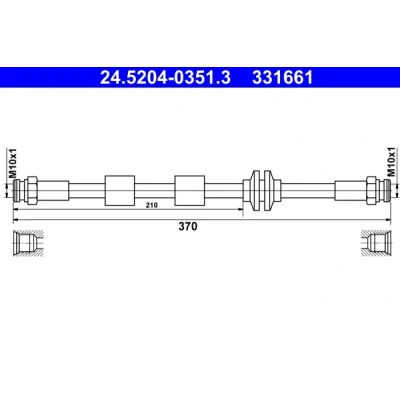 Imagen de ATE 24.5204 0351.3 Latiguillos de Freno 370
