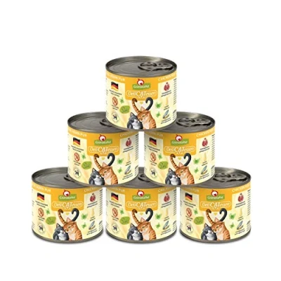 Imagen de GranataPet Delicatessen Pollo Pur, Comida húmeda para Gatos, pienso sin Cereales y azúcares, Gatos con Alto Contenido de Carne aceites, 6 x 200 g