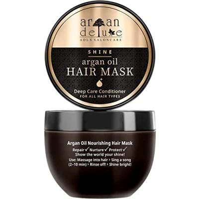 Imagen de Argan Deluxe Mascarilla para rizos definidos Tratamiento capilar con aceite de argán Marruecos combatir el encrespamiento y las puntas abiertas 250 ml