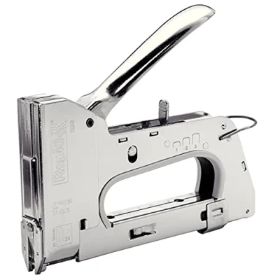 Imagen de Rapid Grapadora Profesional Manual PRO R28 para Grapas No. 28, de Cables con Gatillo Ergonómico, 3 Posiciones Ajustables, Mecanismo y Exterior Acero, Fabricada en Suecia (20511710)