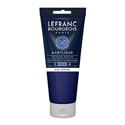 Imagen de Lefranc Bourgeois Acrílico Fine, Azul Púrpura, 200 ml