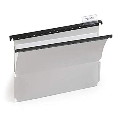 Imagen de Durable 260110 Lima colgante, con solapas laterales, gris, paquete de 25