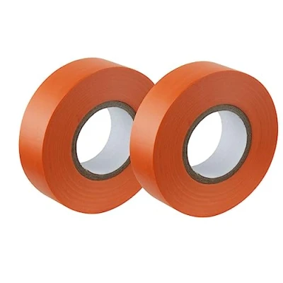 Imagen de Gocableties cinta aislante naranja de 19 mm x 20 m, fuerte PVC autoadhesiva para aislar, reparar y proteger cables eléctricos, 2 rollos