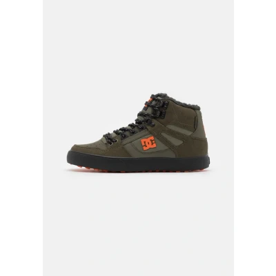 Imagen de DC Shoes PURE Unisex Botines con cordones, Talla: 42, Dusty olive/orange Piel/tela