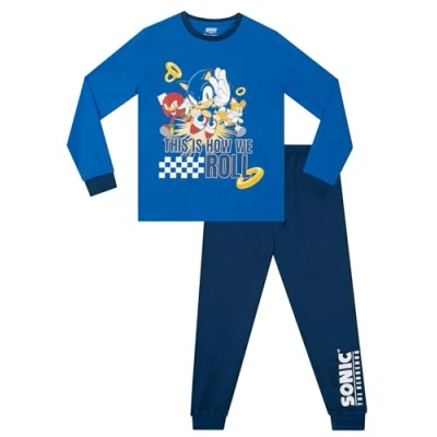 Imagen de SONIC THE HEDGEHOG Pijama Niño Invierno Juguetes Pijamas Niños Azul 10 11 años