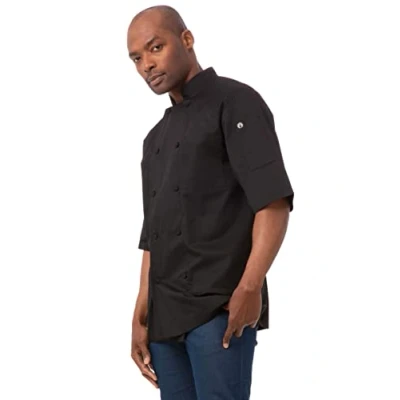 Imagen de Chaqueta de chef, negra, 2XL, Chef Works JLCV BLK, L, Negro, 1