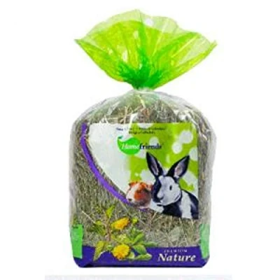 Imagen de Home friends Heno Caléndula y Ortiga 500g para Conejos, Enanos, Hamsters, Cobayas Roedores. Comida Conejos con Fibra el Desgaste Dental del Roedor.