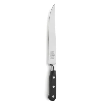 Imagen de Amefa R07000P092196 Richardson Sheffield V Sabatier Acero Inoxidable y Pulido Extremadamente Afilado Cuchillo de Trinchar, Plateado/Negro