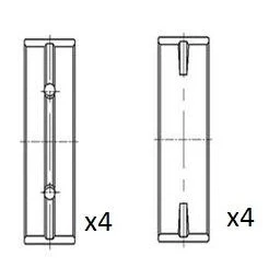Imagen de Cojinete de cigüeñal FAI AutoParts BM1015 STD