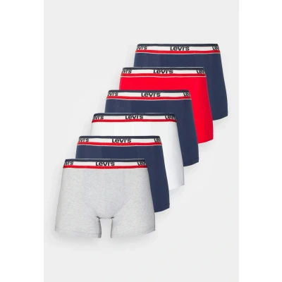 Imagen de Levi&#039;s MEN Sprtswr LOGO Boxer Brief 6 PACK Culotte, Hombre, Talla: Small, Blue/red/grey