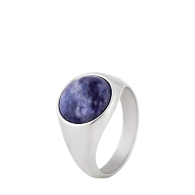 Imagen de Blackskies Coruscentsodalite Anillo, Hombre, Talla: 59, Silver coloured