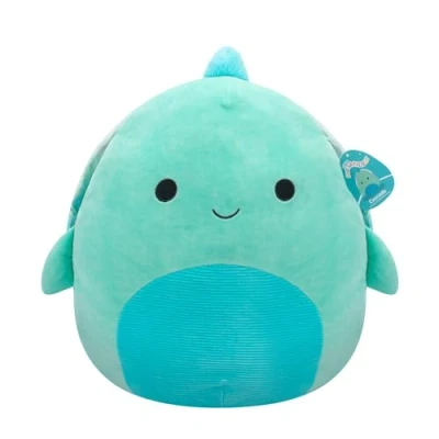Imagen de Squishmallows SQCR05477 Cascada de Tortuga Verde Azulado con Concha teñido Anudado, Multicolor