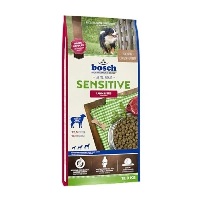 Imagen de bosch HPC Sensitive Cordero y arroz Alimento seco para perros nutricionalmente sensibles de todas las razas 1 x 15 kg