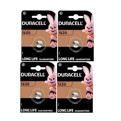 Imagen de 4 x Duracell 1620 (4 blísters de 1 batería) pilas (CR1620)