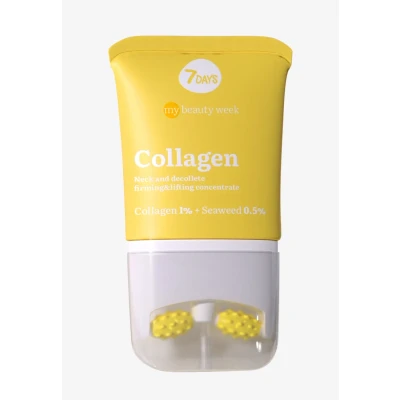 Imagen de Crema Reafirmante 7Days con Colágeno Hidratante Facial de Cuidado Coreano Antiedad para Rostro y Cuello Mujeres Masajeador Rodillo Antibolsas, 80 ml
