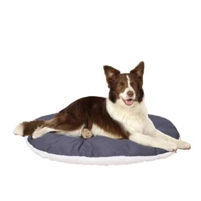 Imagen de Ferplast Cama para Perros y Gatos Cojín Grandes Colchón Colchoneta perreras Coches Relax, 85 x 55 CM, Beige
