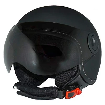 Imagen de Protectwear Casco de Moto con Visera Integrada, Negro, Talla M